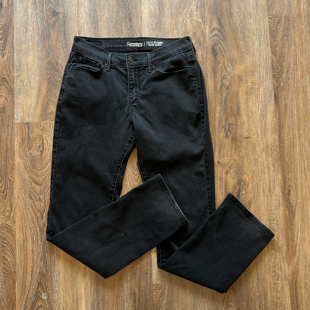 Signature by Levi Strauss Women's Black Jeans